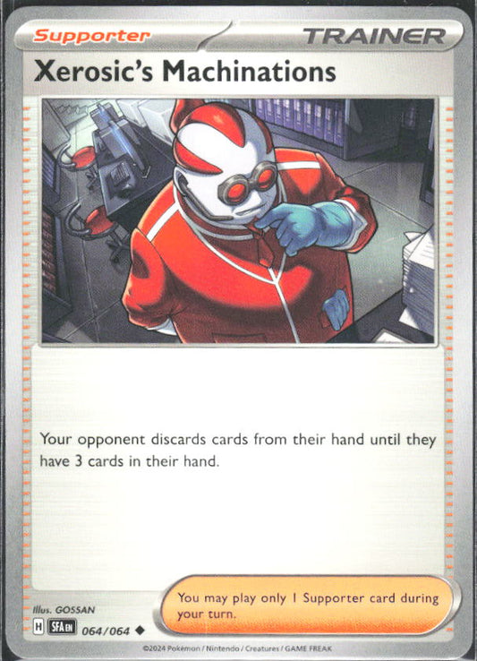2024 Pokémon Scarlet & Violet: Shrouded Fable #064/064 Xerosic's Machinations - framsida