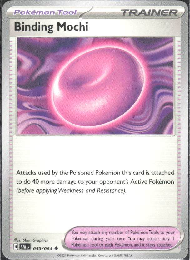 2024 Pokémon Scarlet & Violet: Shrouded Fable #055/064 Binding Mochi - framsida