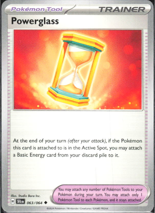 2024 Pokémon Scarlet & Violet: Shrouded Fable #063/064 Powerglass - framsida