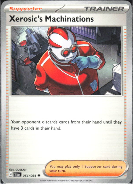 2024 Pokémon Scarlet & Violet: Shrouded Fable #064/064 Xerosic's Machinations - framsida