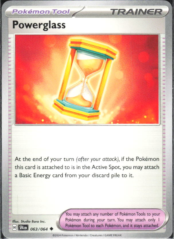 2024 Pokémon Scarlet & Violet: Shrouded Fable #063/064 Powerglass - framsida
