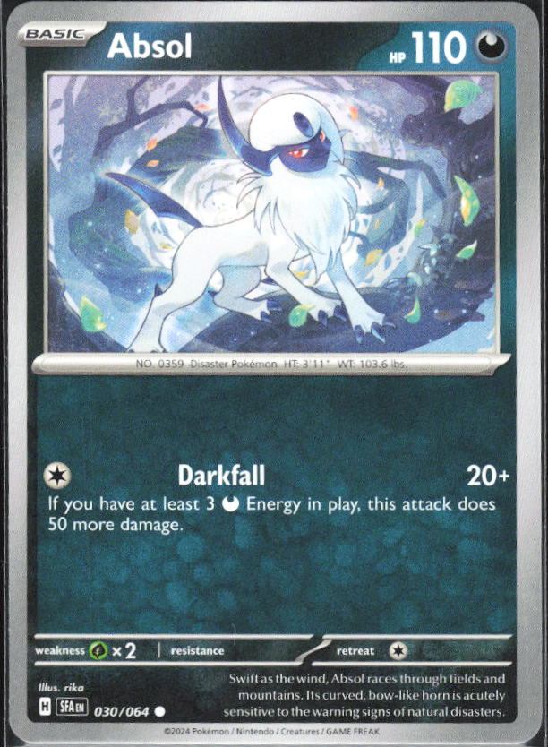 2024 Pokémon Scarlet & Violet: Shrouded Fable #030/064 Absol - framsida