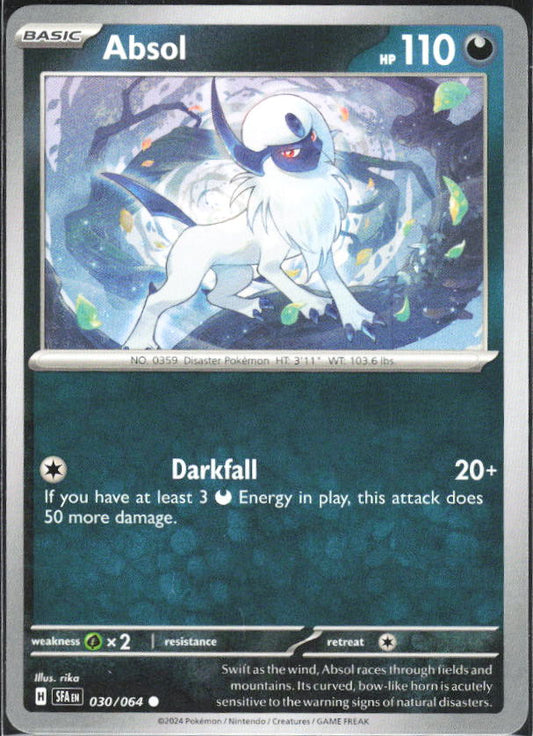 2024 Pokémon Scarlet & Violet: Shrouded Fable #030/064 Absol - framsida