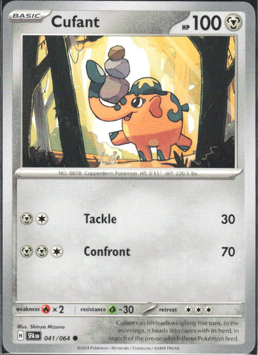 2024 Pokémon Scarlet & Violet: Shrouded Fable #041/064 Cufant - framsida