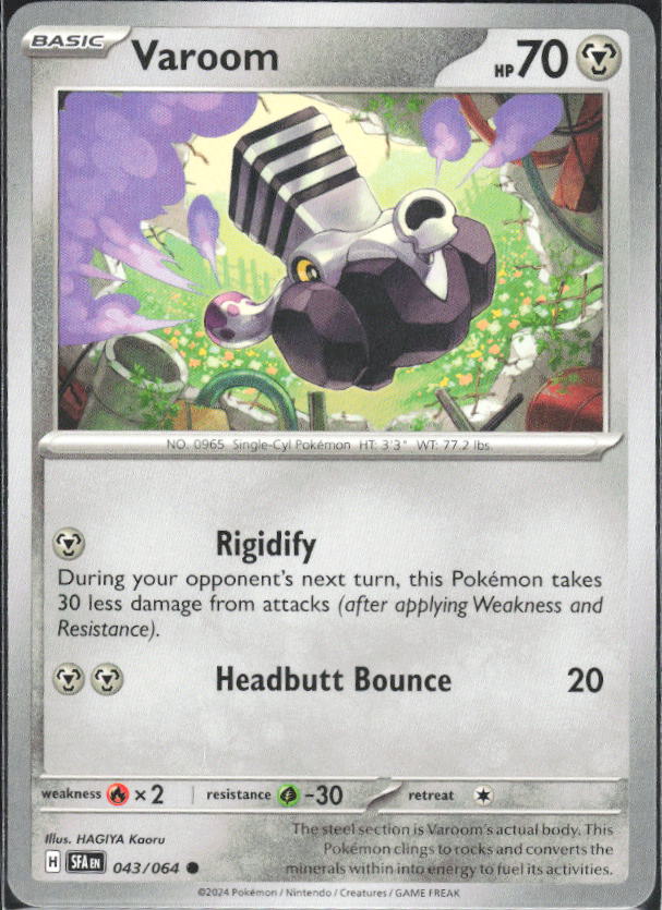 2024 Pokémon Scarlet & Violet: Shrouded Fable #043/064 Varoom - framsida