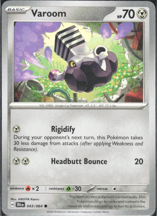 2024 Pokémon Scarlet & Violet: Shrouded Fable #043/064 Varoom - framsida