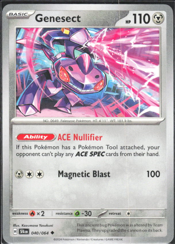 2024 Pokémon Scarlet & Violet: Shrouded Fable #040/064 Genesect - framsida