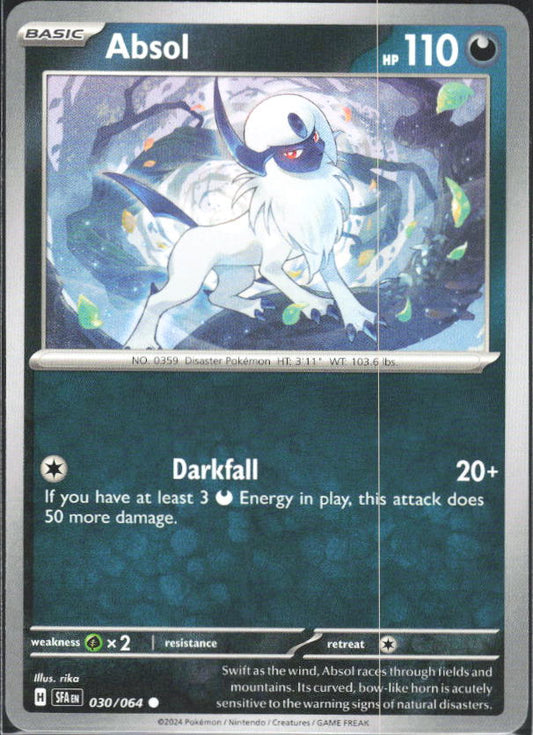 2024 Pokémon Scarlet & Violet: Shrouded Fable #030/064 Absol - framsida