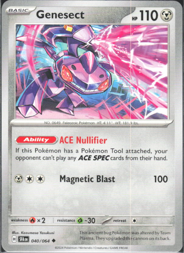 2024 Pokémon Scarlet & Violet: Shrouded Fable #040/064 Genesect - framsida