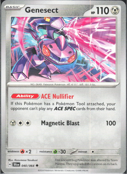 2024 Pokémon Scarlet & Violet: Shrouded Fable #040/064 Genesect - framsida