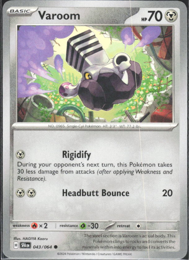 2024 Pokémon Scarlet & Violet: Shrouded Fable #043/064 Varoom - framsida