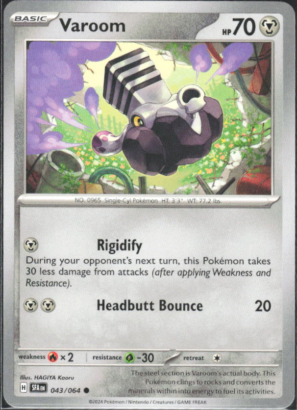 2024 Pokémon Scarlet & Violet: Shrouded Fable #043/064 Varoom - framsida