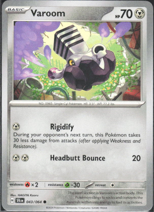 2024 Pokémon Scarlet & Violet: Shrouded Fable #043/064 Varoom - framsida