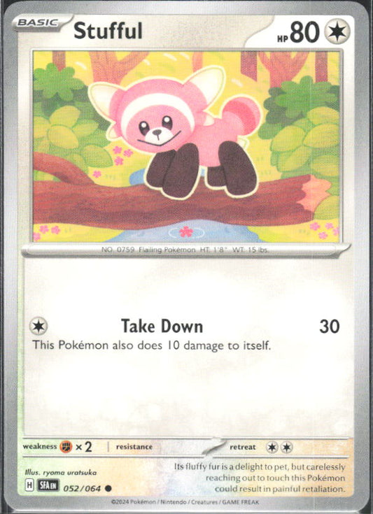 2024 Pokémon Scarlet & Violet: Shrouded Fable #052/064 Stufful - framsida