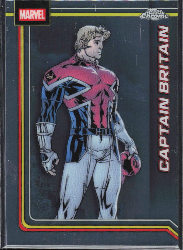 2026 Topps Chrome Marvel Comics #20 Captain Britain framsida