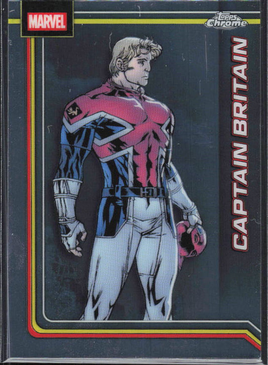 2026 Topps Chrome Marvel Comics #20 Captain Britain framsida