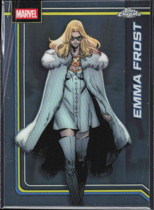 2026 Topps Chrome Marvel Comics #34 Emma Frost framsida