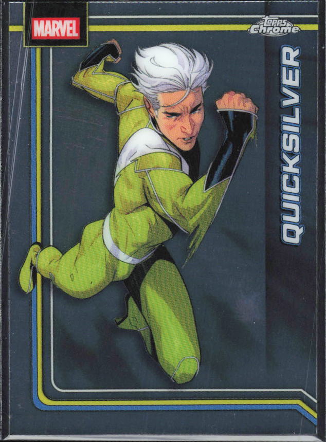 2026 Topps Chrome Marvel Comics #93 Quicksilver framsida