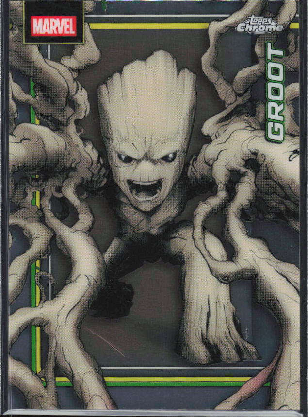 2026 Topps Chrome Marvel Comics #46 Groot framsida