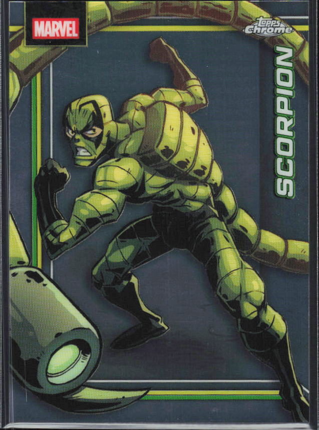 2026 Topps Chrome Marvel Comics #147 Scorpion framsida