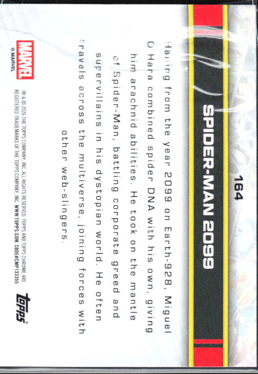 2026 Topps Chrome Marvel Comics #164 Spider-Man 2099 baksida
