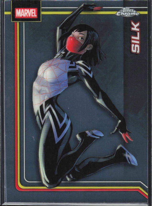 2026 Topps Chrome Marvel Comics #156 Silk framsida