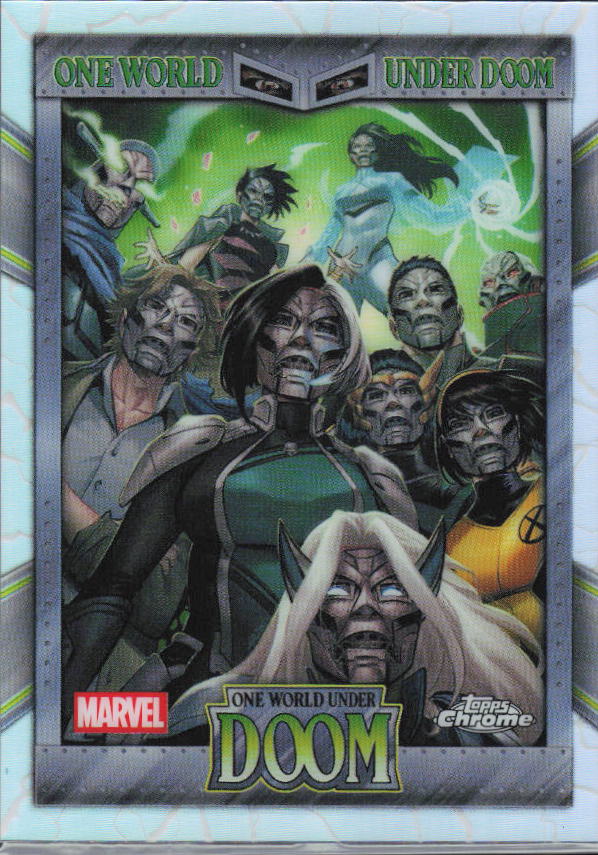 2026 Topps Chrome Marvel Comics #OW-11 One World Under Doom #11 – One World Under Doom framsida