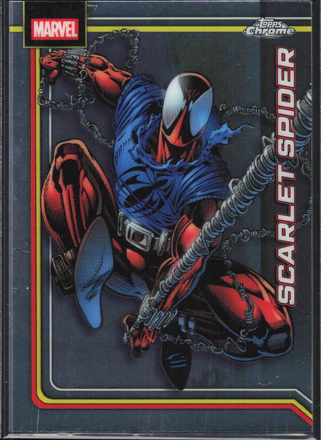 2026 Topps Chrome Marvel Comics #146 Scarlet Spider framsida