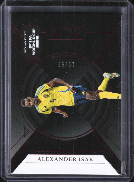 2025-26 Panini Noir Road to FIFA World Cup '26 Alexander Isak #114 068/99 framsida