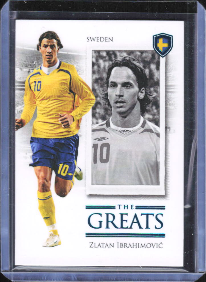2025 Futera Unique The Greats Zlatan Ibrahimović #108 Blue 06/40 framsida