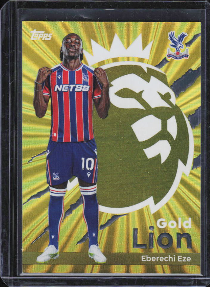 2025-26 Topps Premier League Gold Lion Eberechi Eze GL8 framsida