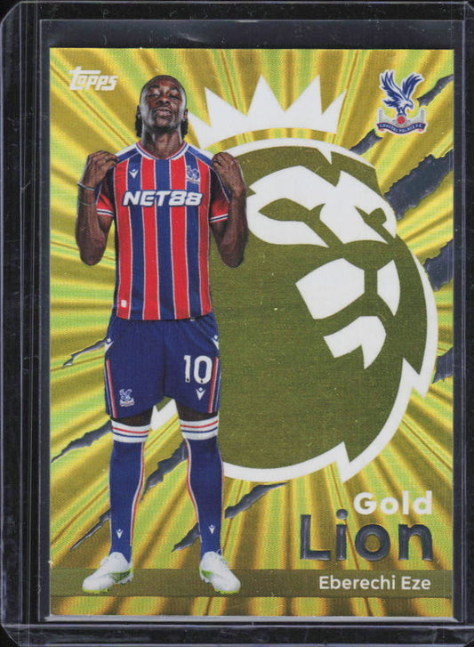 2025-26 Topps Premier League Gold Lion Eberechi Eze GL8 framsida