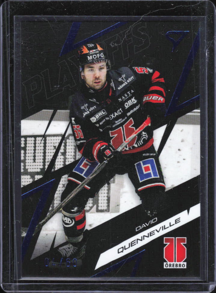 2025-26 SportZoo SHL Playoffs David Quenneville Azure Blue #78 41/60 framsida