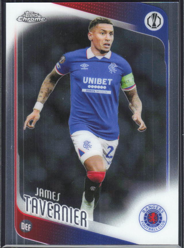 James Tavernier – 2025-26 Topps Chrome UEFA Club Competitions #188 – framsida