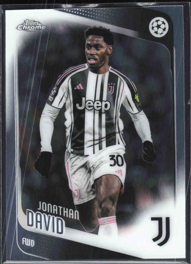 Jonathan David – 2025-26 Topps Chrome UEFA Club Competitions #17 – framsida