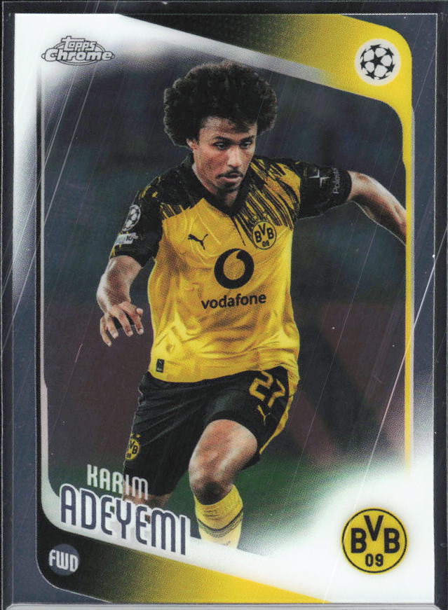 Karim Adeyemi – 2025-26 Topps Chrome UEFA Club Competitions #128 – framsida