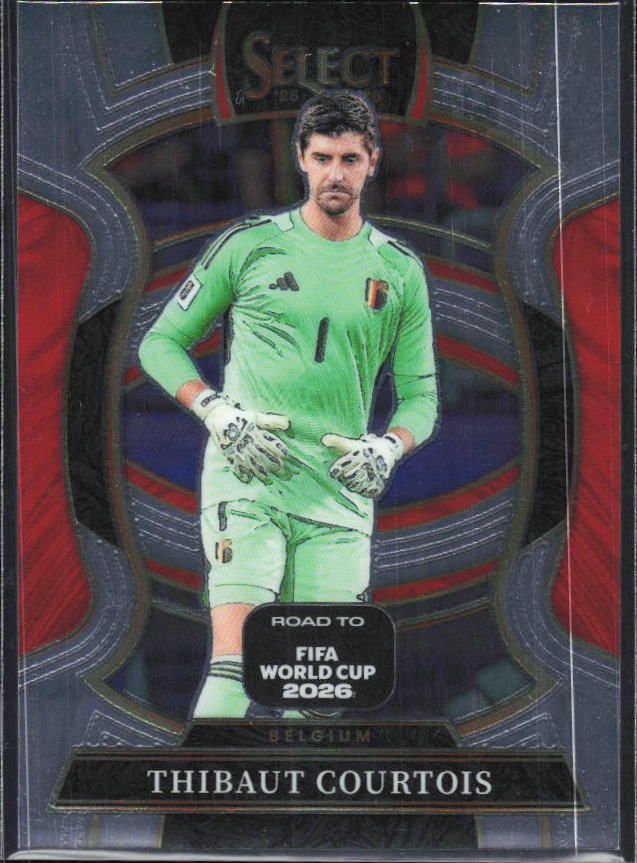 Thibaut Courtois – 2025-26 Panini Select Road to FIFA World Cup #62 Terrace – framsida