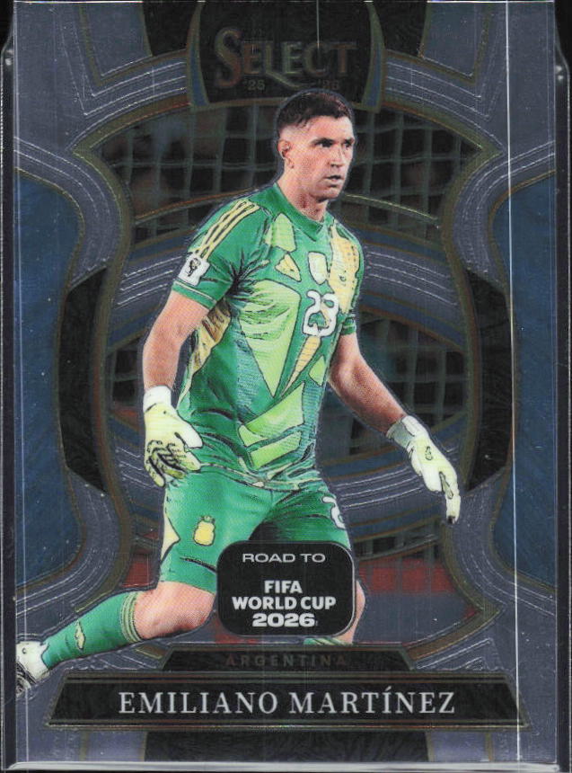 Emiliano Martínez – 2025-26 Panini Select Road to FIFA World Cup #60 Terrace – framsida
