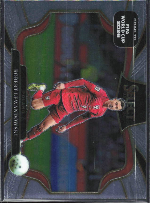 Robert Lewandowski – 2025-26 Panini Select Road to FIFA World Cup #226 Field Level – framsida