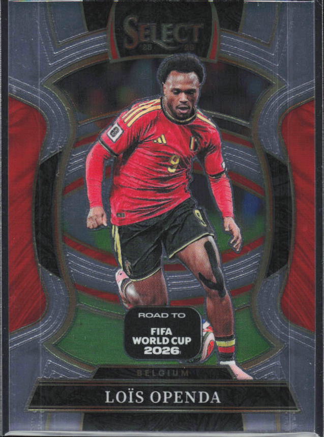 Loïs Openda – 2025-26 Panini Select Road to FIFA World Cup #61 Terrace – framsida