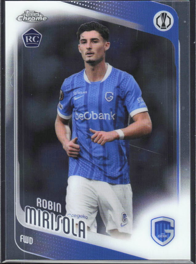 Robin Mirisola – 2025-26 Topps Chrome UEFA Club Competitions #26 – framsida