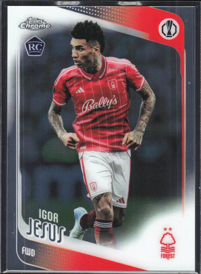 Igor Jesus – 2025-26 Topps Chrome UEFA Club Competitions #161 – framsida