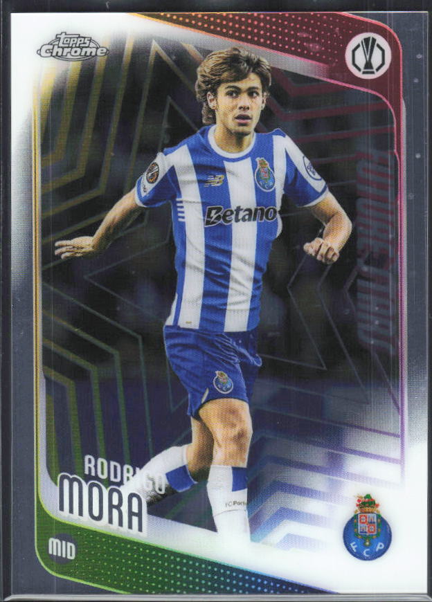 Rodrigo Mora – 2025-26 Topps Chrome UEFA Club Competitions #83 – framsida