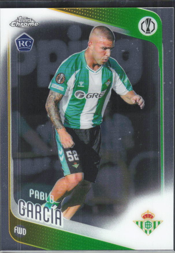 Pablo García – 2025-26 Topps Chrome UEFA Club Competitions #174 – framsida