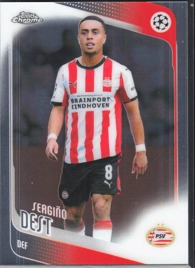 Sergiño Dest – 2025-26 Topps Chrome UEFA Club Competitions #169 – framsida