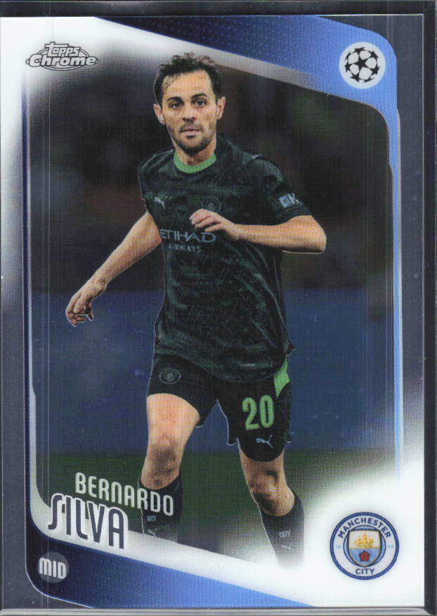 Bernardo Silva – 2025-26 Topps Chrome UEFA Club Competitions #2 – framsida