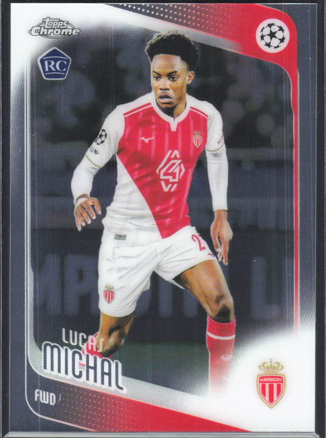 Lucas Michal – 2025-26 Topps Chrome UEFA Club Competitions #94 – framsida