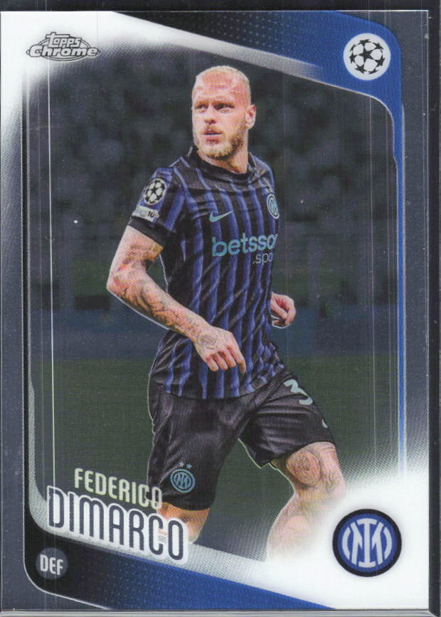 Federico Dimarco – 2025-26 Topps Chrome UEFA Club Competitions #37 – framsida