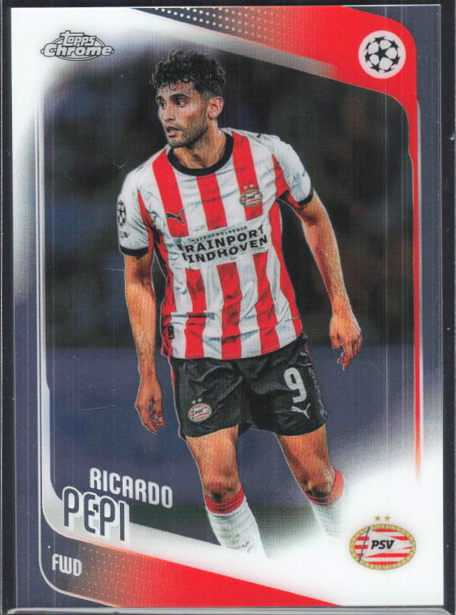 Ricardo Pepi – 2025-26 Topps Chrome UEFA Club Competitions #106 – framsida
