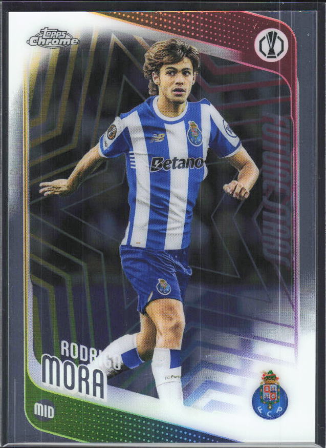 Rodrigo Mora – 2025-26 Topps Chrome UEFA Club Competitions #83 – framsida
